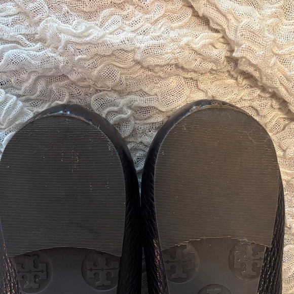 Tory Burch Black Leather Loafers - Picture 3 of 4